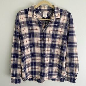 JCrew Boy Fit Plaid Shirt
